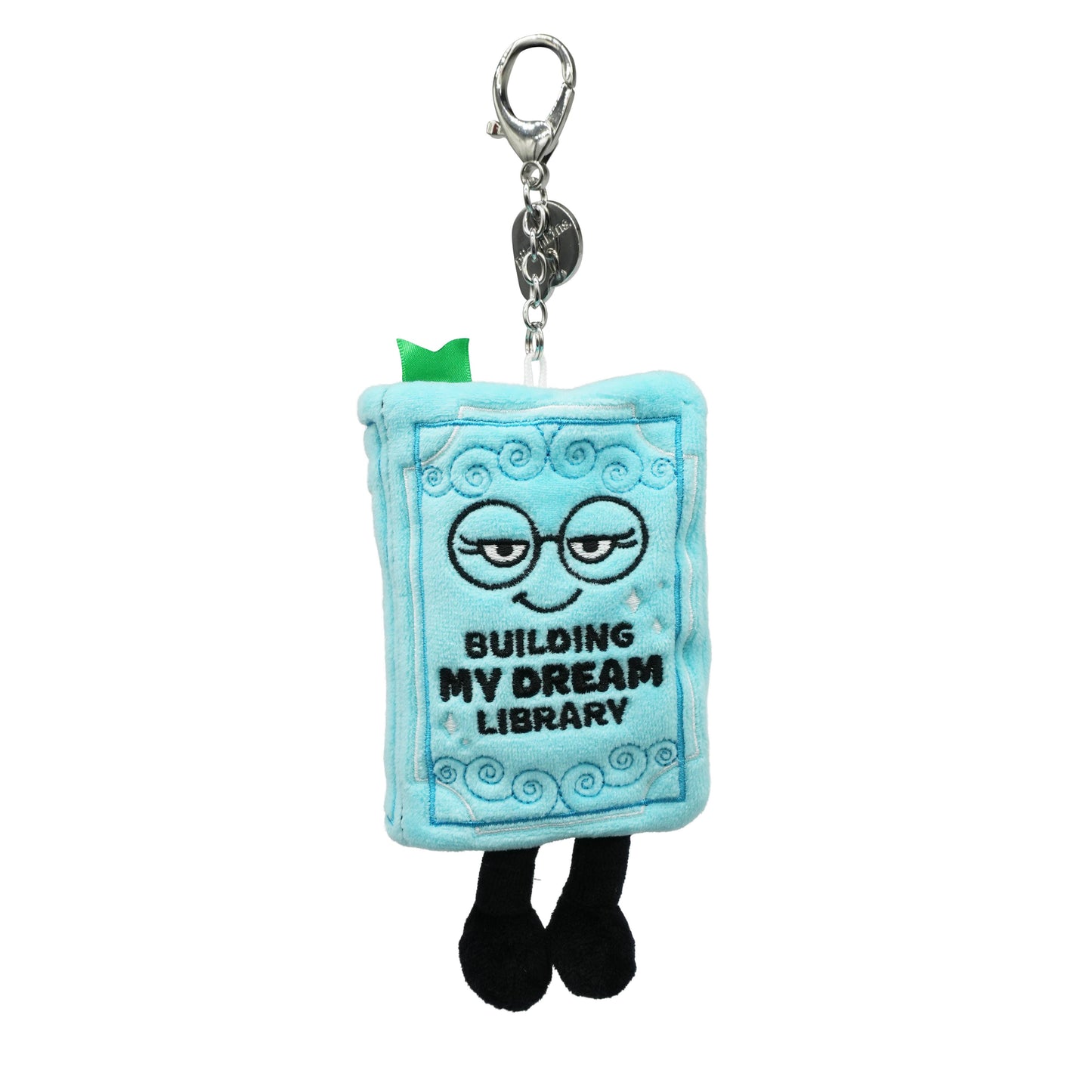 "Building My Dream Library" Book Plush Bag Charm