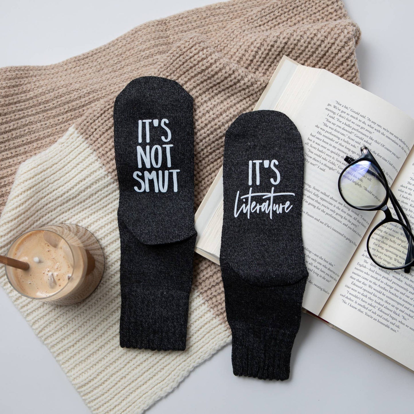 "It's Not Smut, It's Literature" Women's Socks