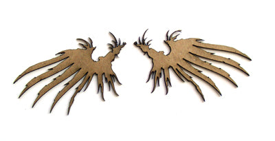 Chipboard: tattered wings
