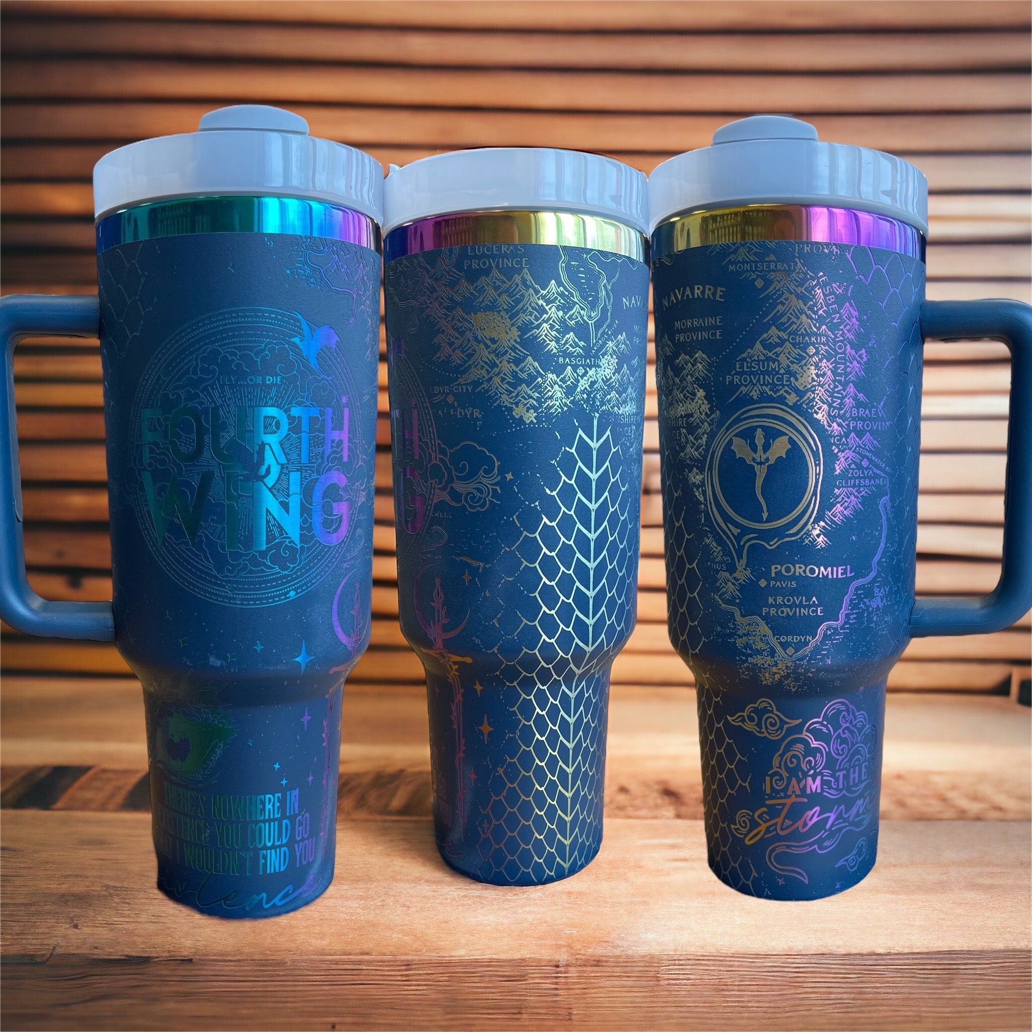 Fourth Wing Fantasy Engraved Rainbow 40oz Tumbler Book Reader Crafty fourth-wing-fantasy-engraved-rainbow-40oz-tumbler-book-reader-crafty