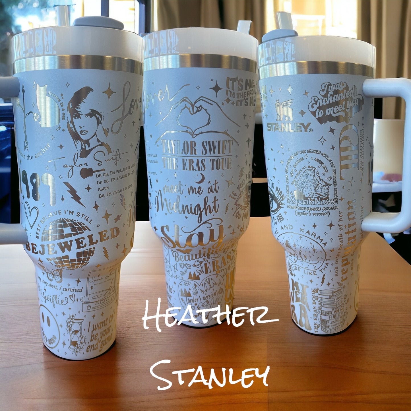 Authentic Stanley Taylor Eras Singer Tumbler Laser engraved