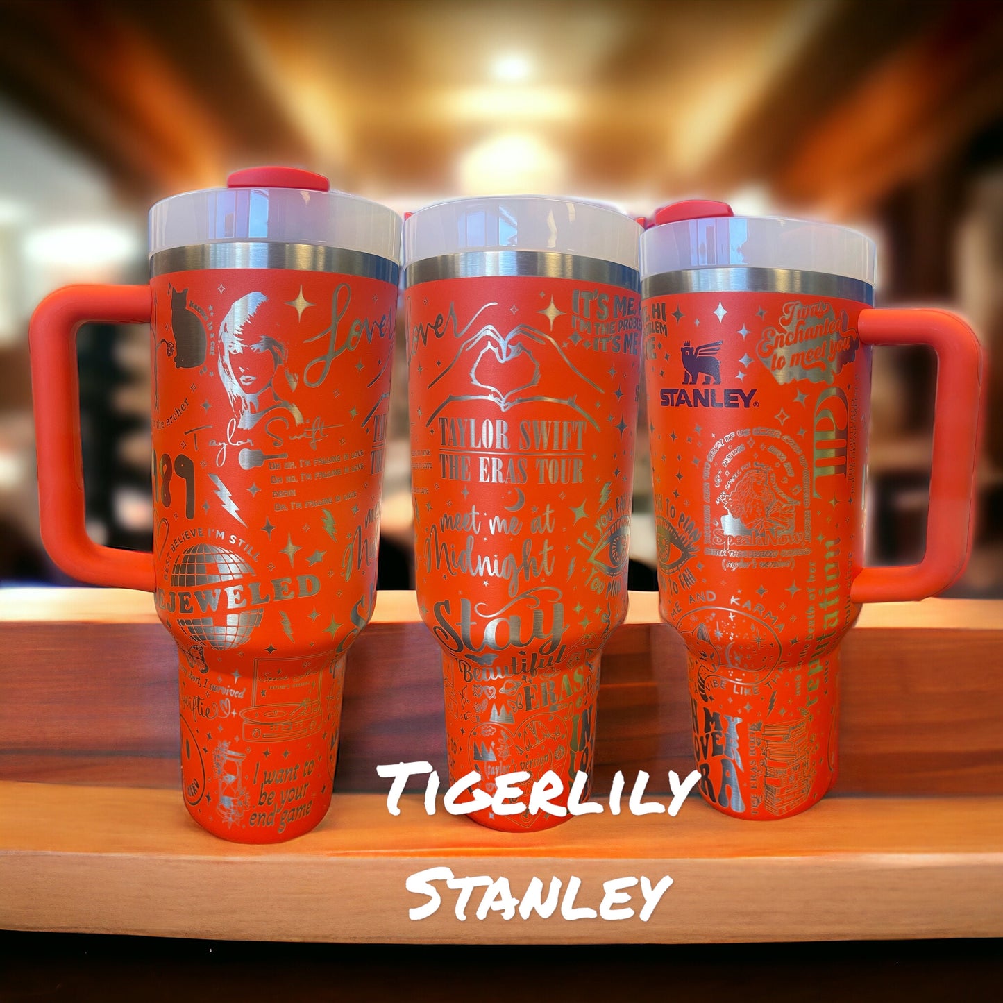 Authentic Stanley Taylor Eras Singer Tumbler Laser engraved