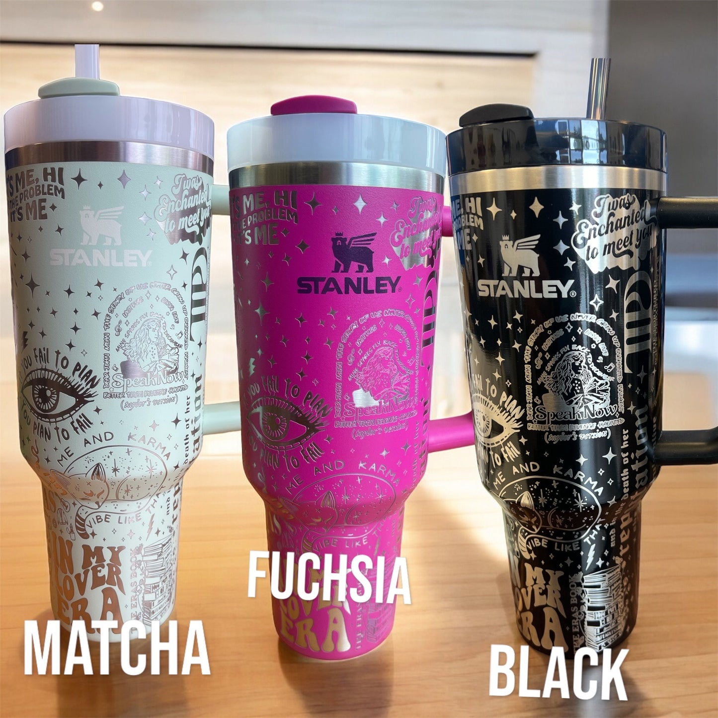 Authentic Stanley Taylor Eras Singer Tumbler Laser engraved