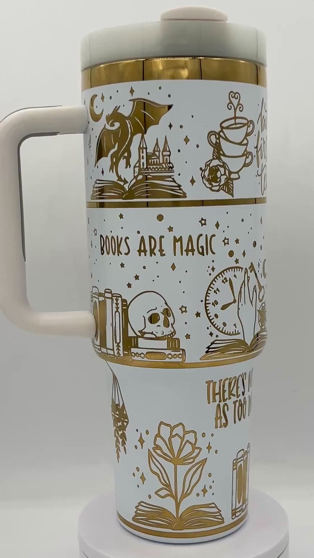 Books Are Magic themed laser engraved digital file download svg - 3 shelf - book quotes - floral - dragons - HP - magical - cat