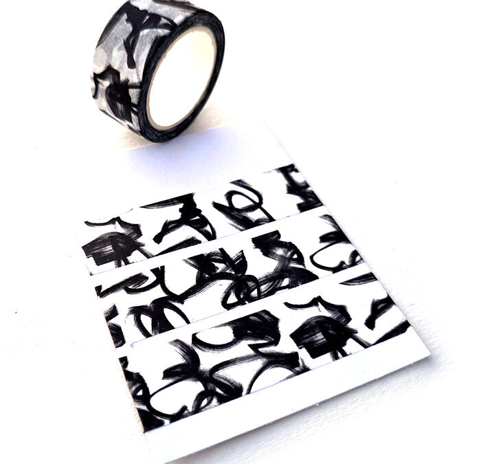 Brushed Handwriting Washi Tape