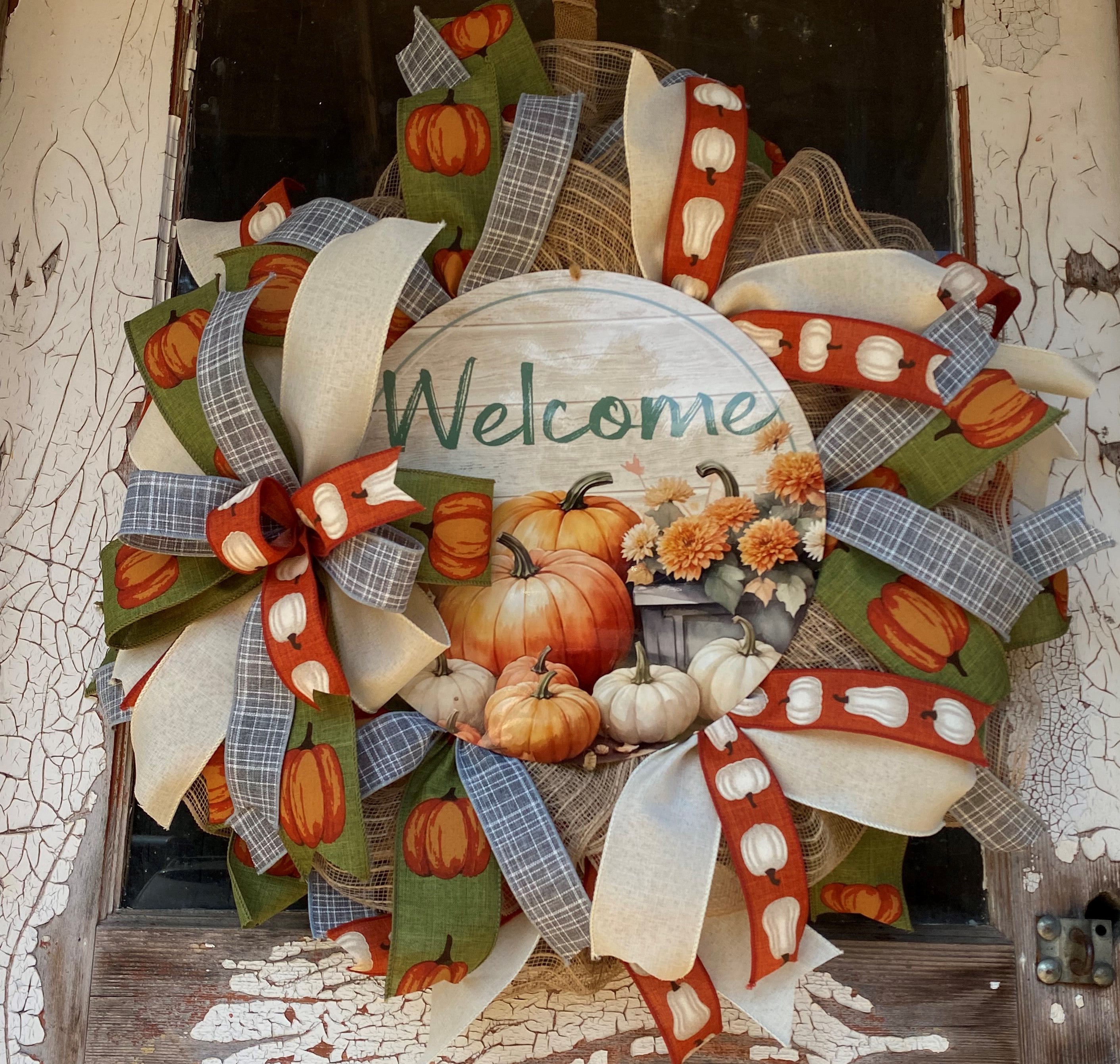Make your own Fall Wreath with Donna Crafty AF LLC