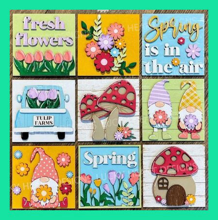 Mushrooms and Flower Tiles