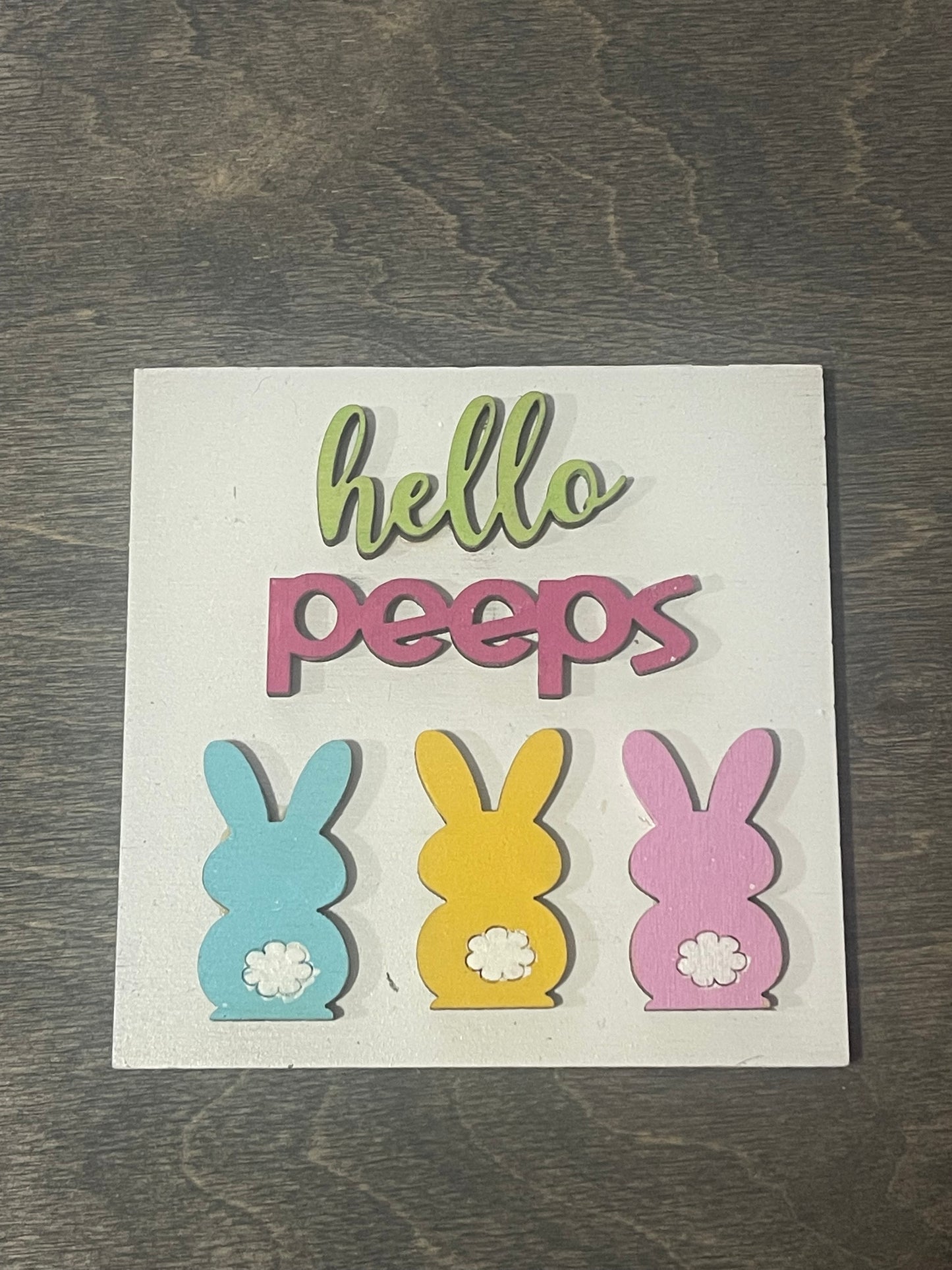 Hello Peeps Square Insert