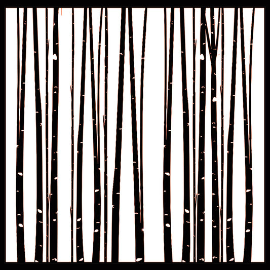 Northern Lights - Through The Aspens Stencil