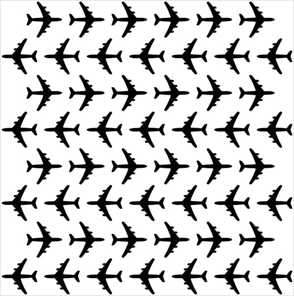 Air Mail - Airplane Stencil