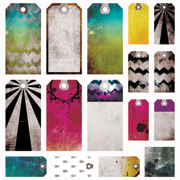 Paint Chips - Tags 12x12
