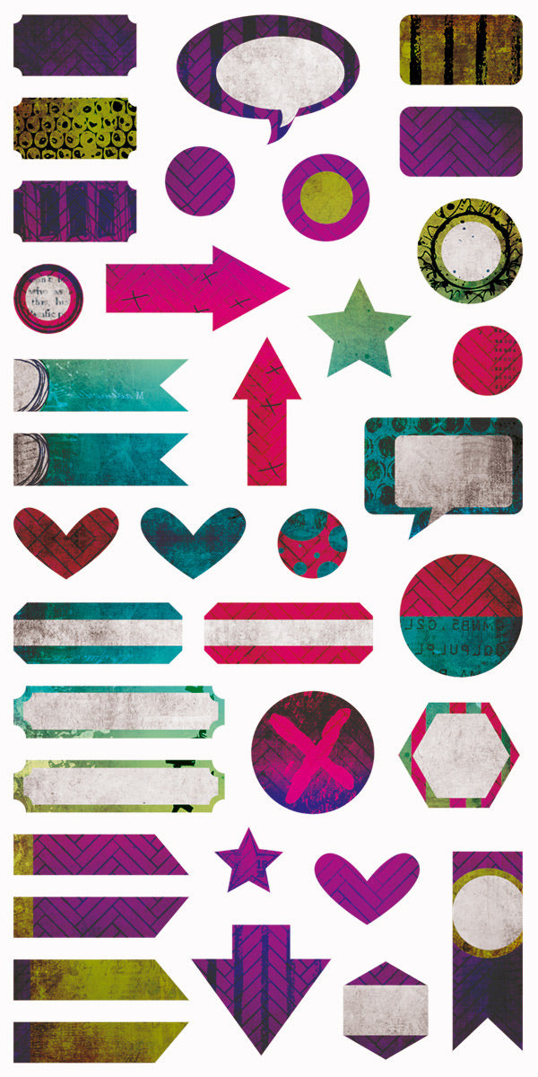 Paint Chips - Die-cut Elements 6x12