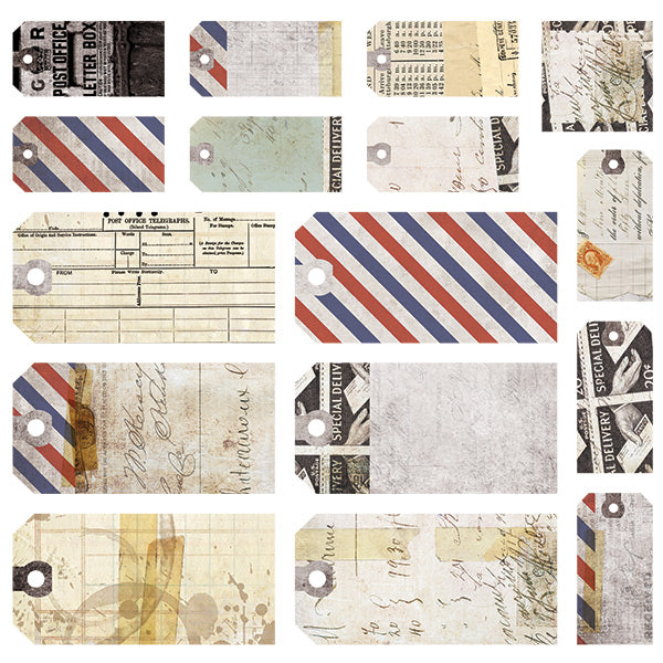 Air Mail - Tags 12x12
