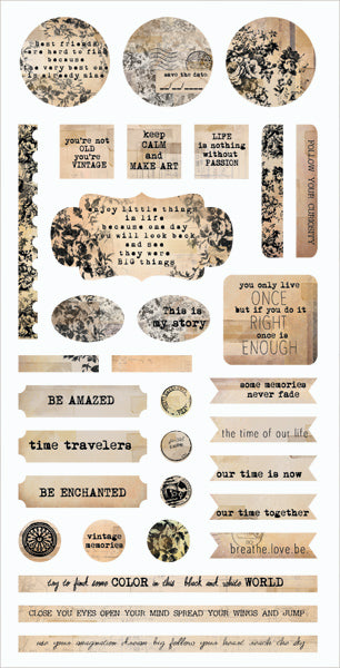 Thoughts Keeper - Element Stickers 6x12