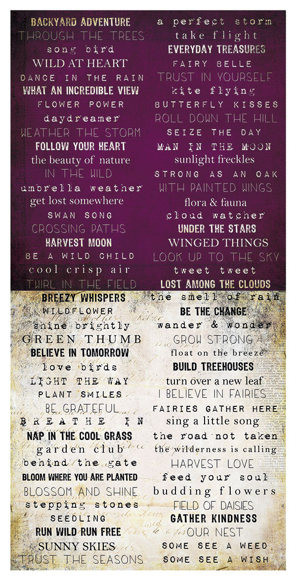 Garden Party - Word Stickers 6x12