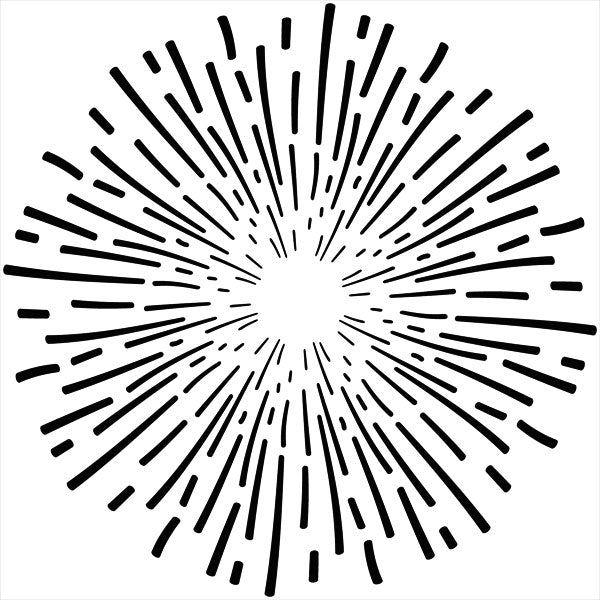 Homegrown - Burst Stencil