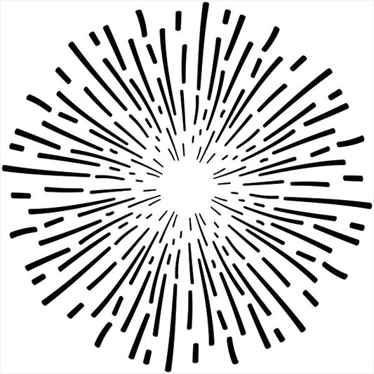 Homegrown - Burst Stencil