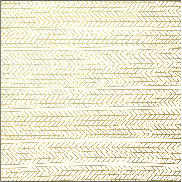 Gold Foiled Chevron Vellum