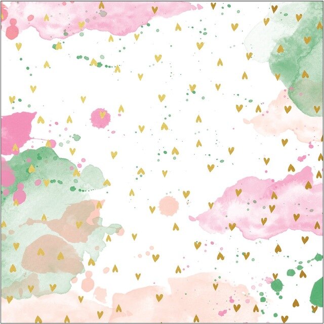 Gold Foiled Confetti Hearts