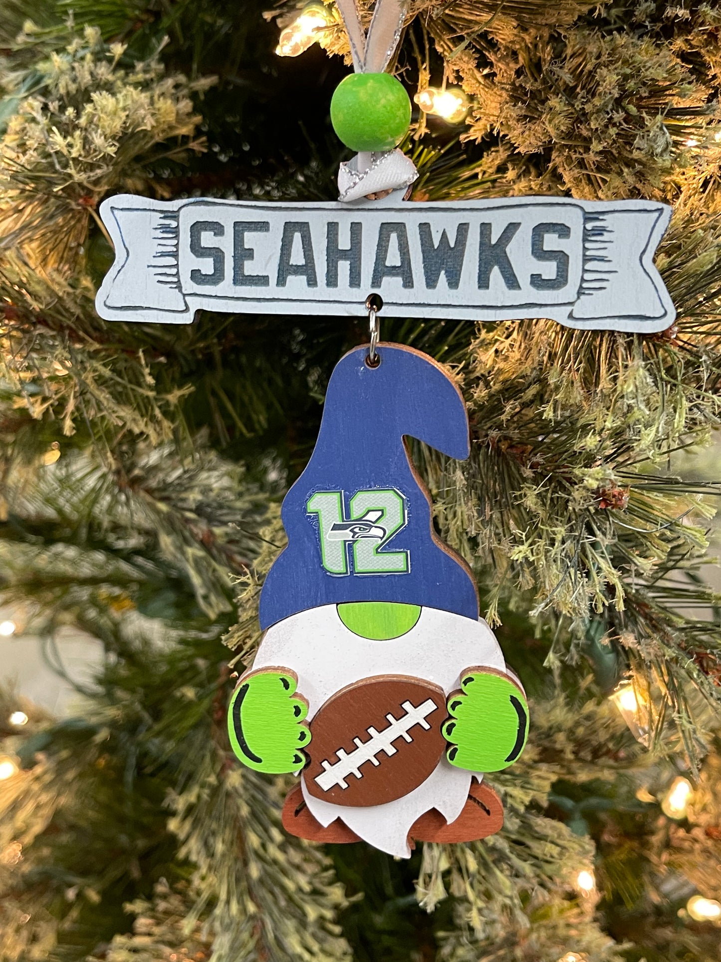 Seahawks Gnome ornament