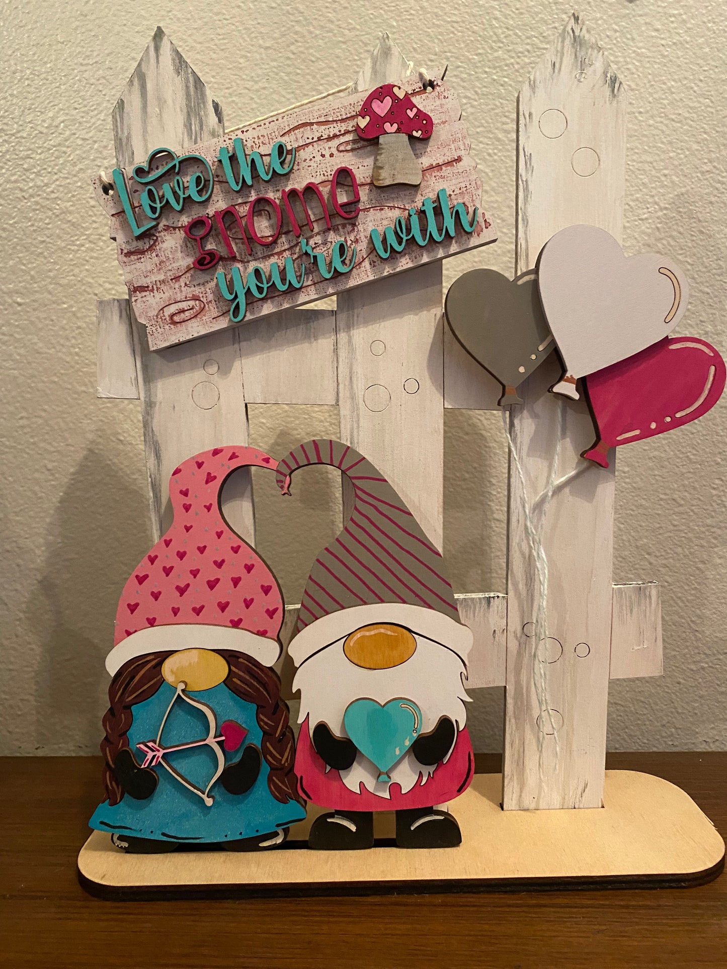Valentine Gnome Fence Set