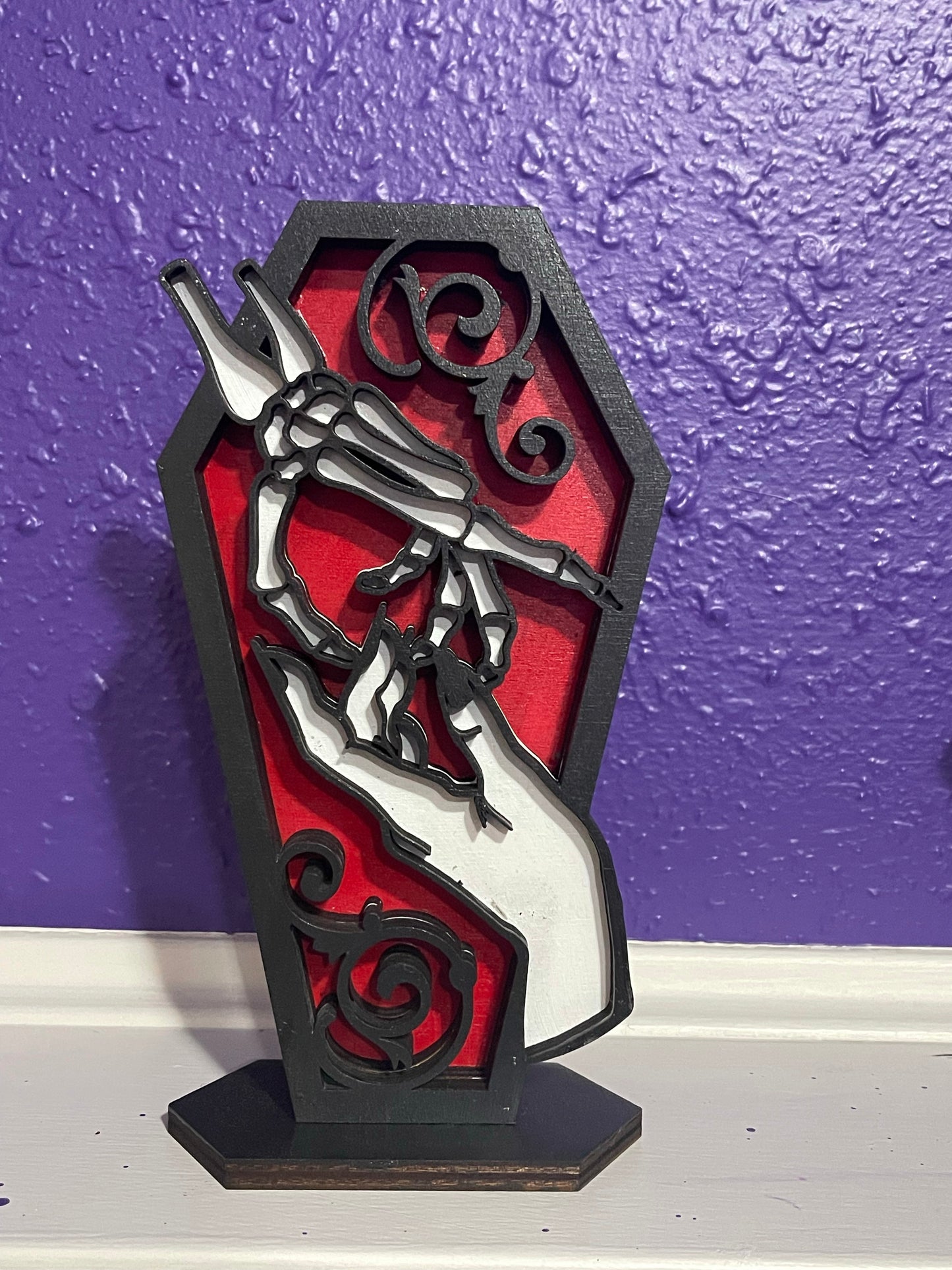 Skeleton Hand Coffin
