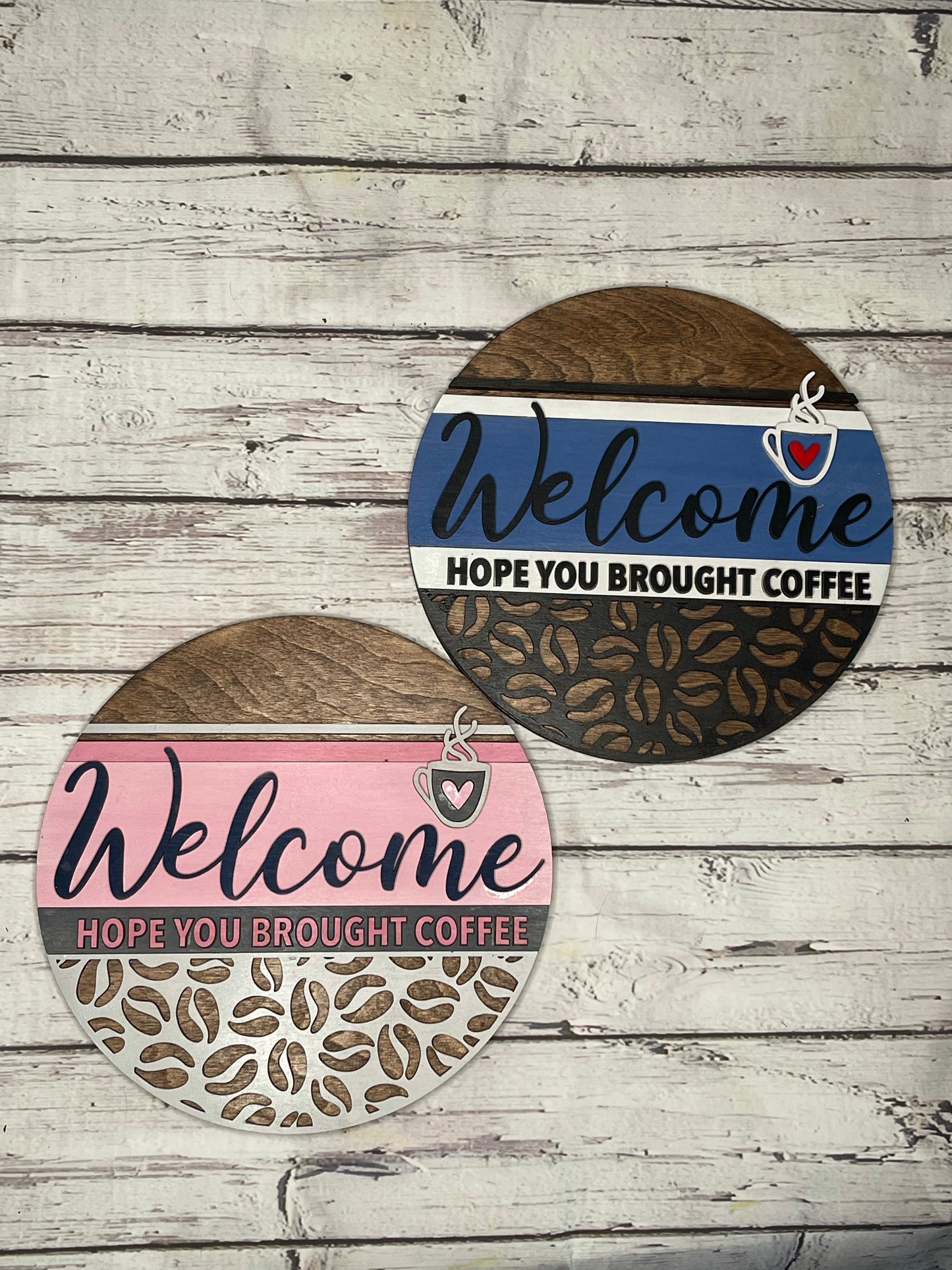Welcome - brought coffee blank