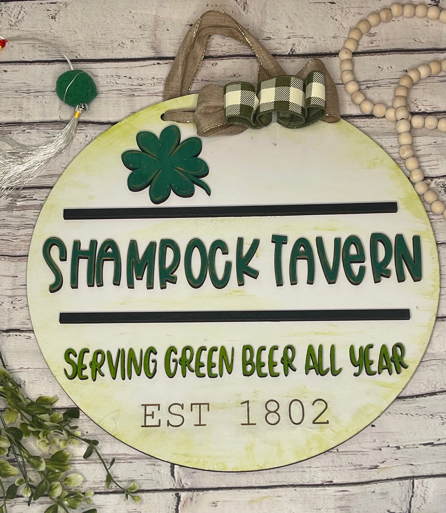 Shamrock Tavern Door Hanger