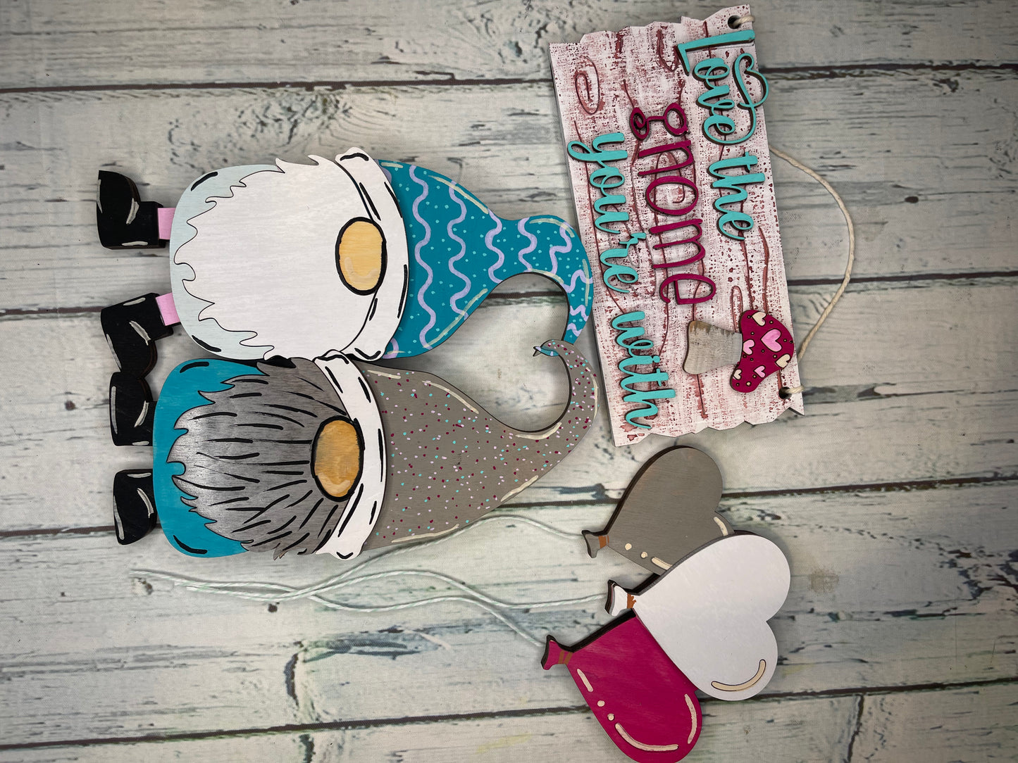 Valentine Gnome Fence Set
