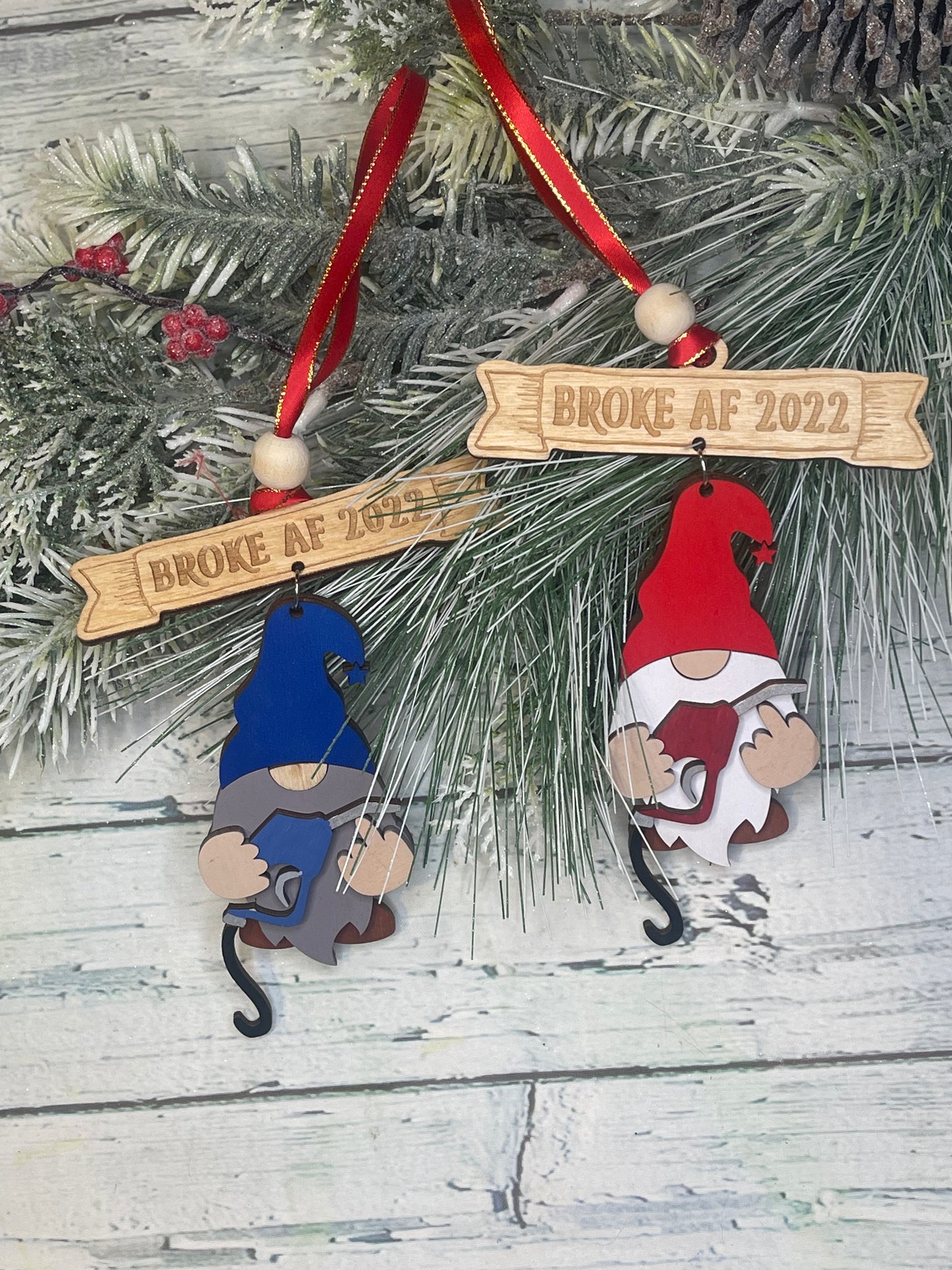Broke AF Gnome Ornament
