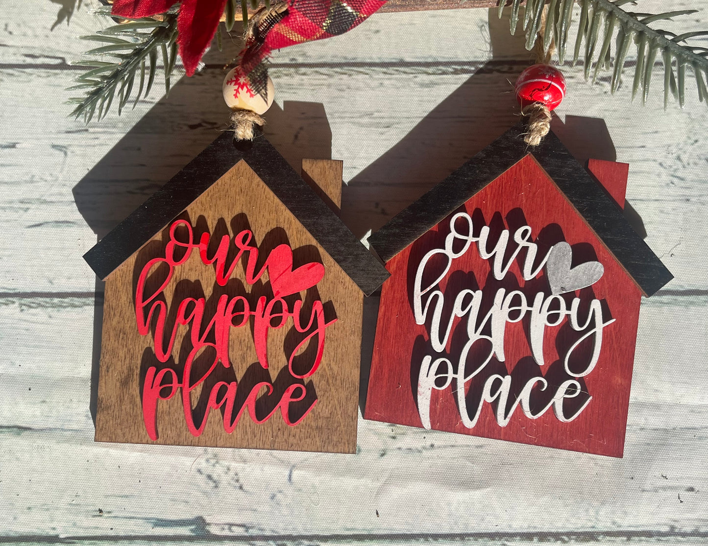 "Our Happy Place" House Ornament