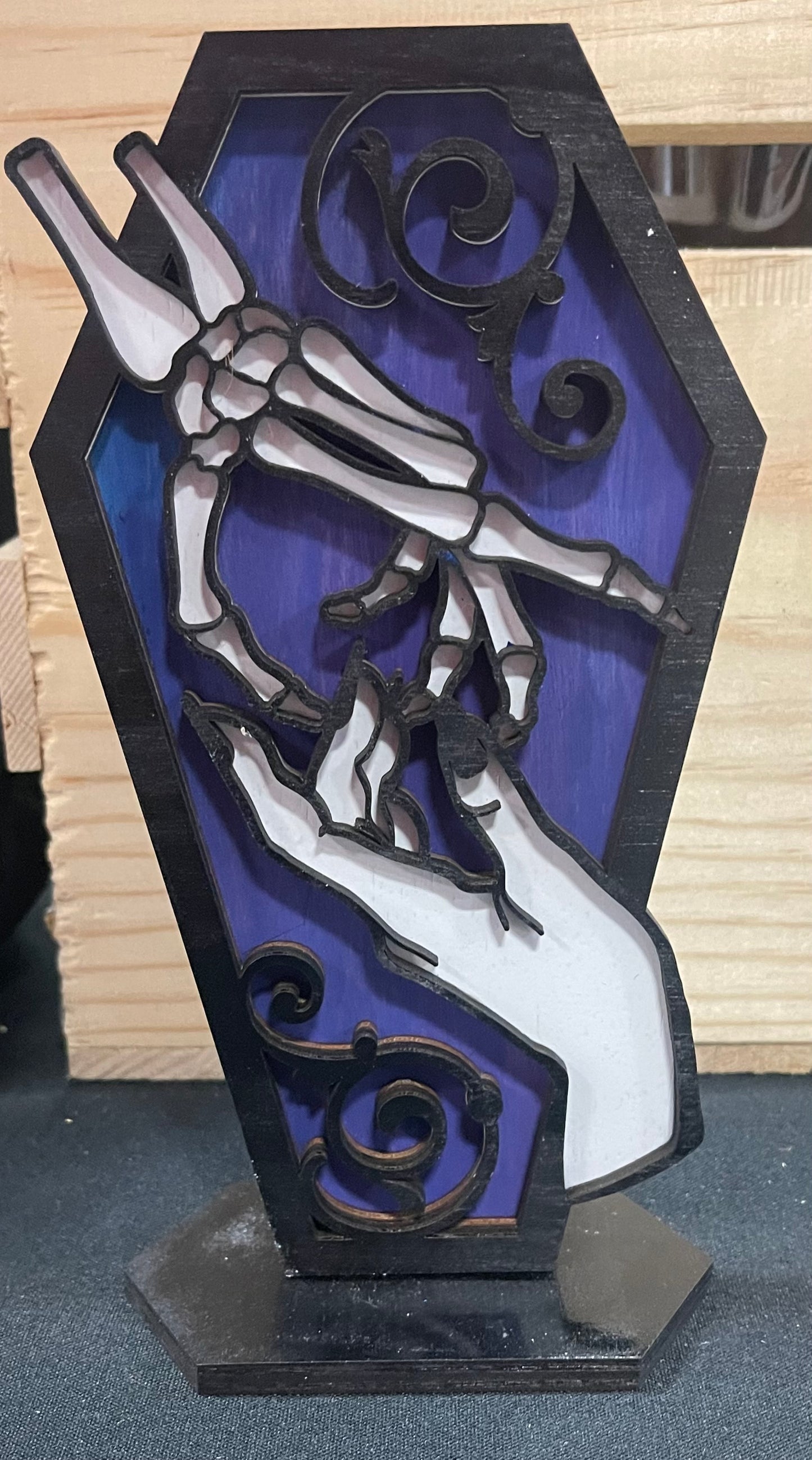 Skeleton Hand Coffin