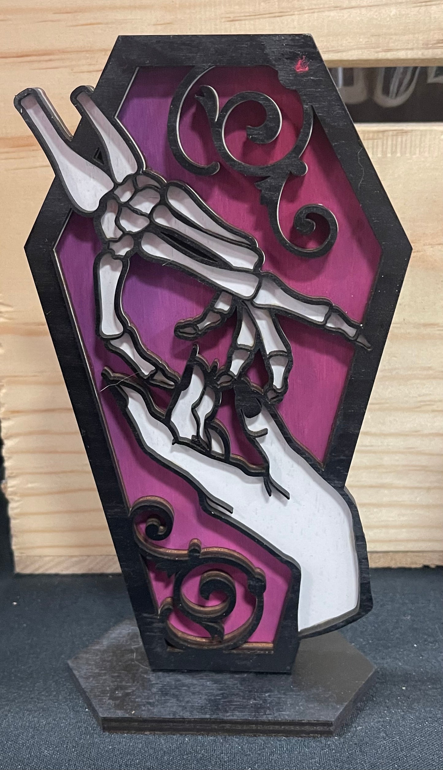 Skeleton Hand Coffin