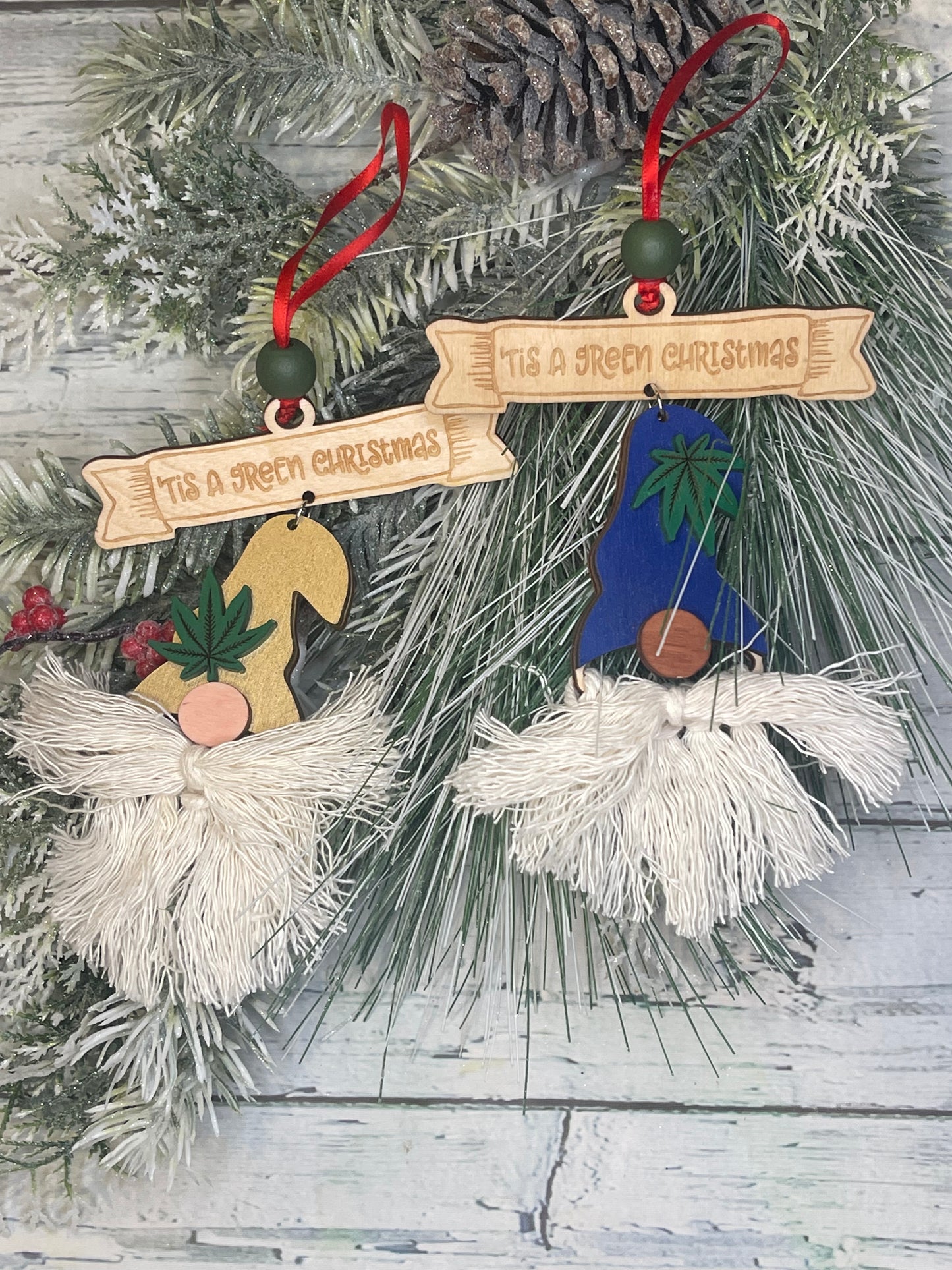 It’s a Green Christmas Gnome Ornament