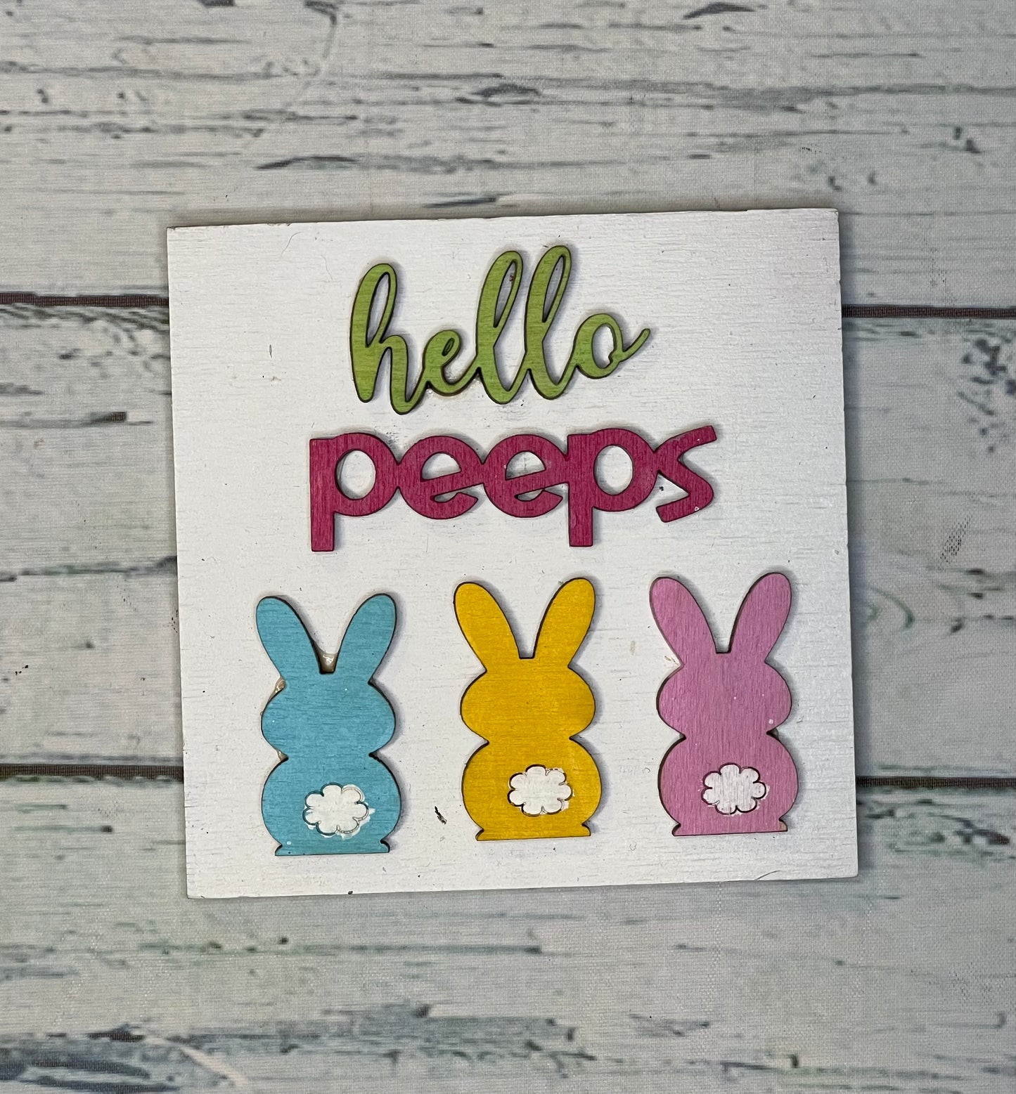 Spring themed Ladder Inserts Paint Party