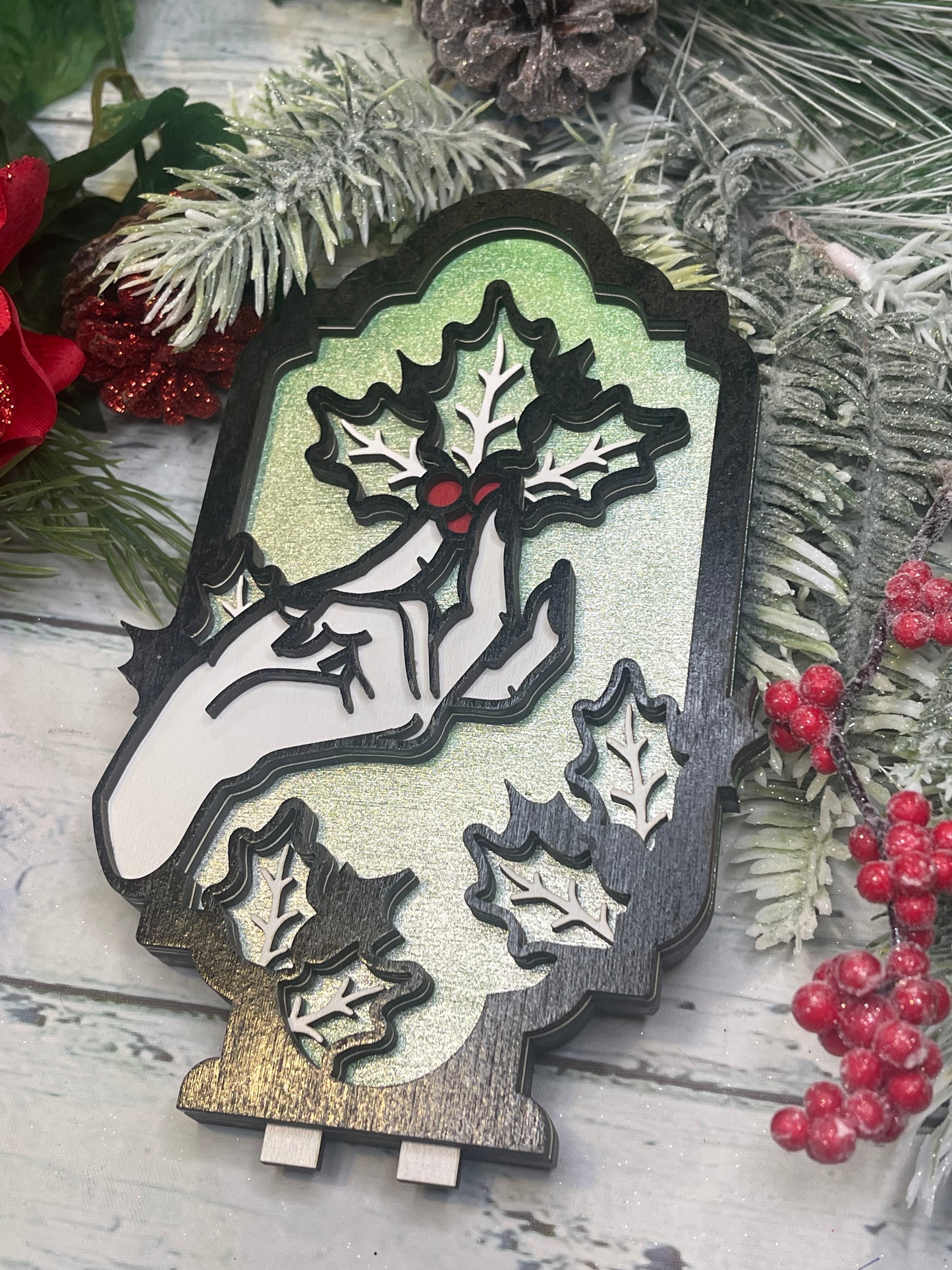 Winter Witch Hand - Mistletoe