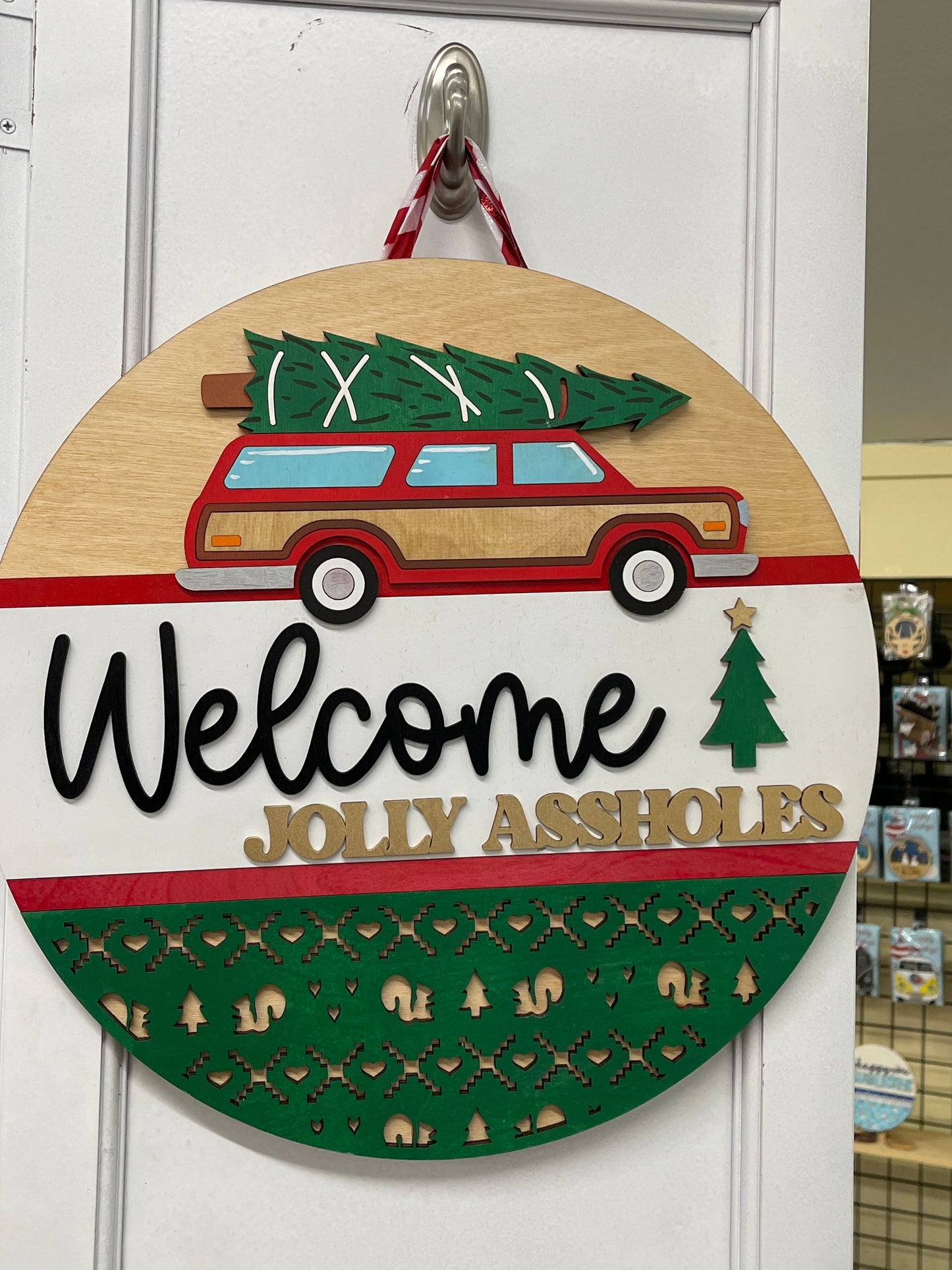 Welcome Jolly A Doorhanger