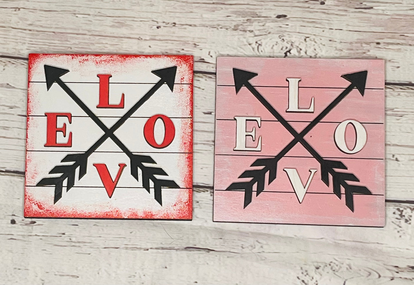 Love Arrow square inserts