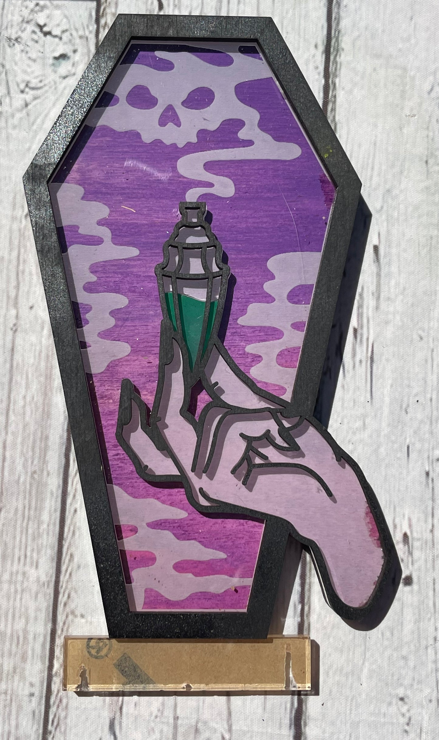 Lighted Poison Coffin Hand
