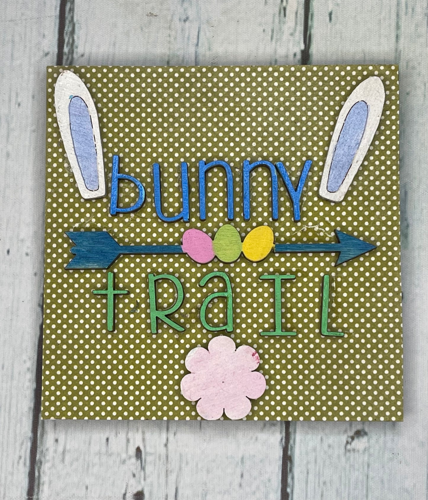 Spring themed Ladder Inserts Paint Party