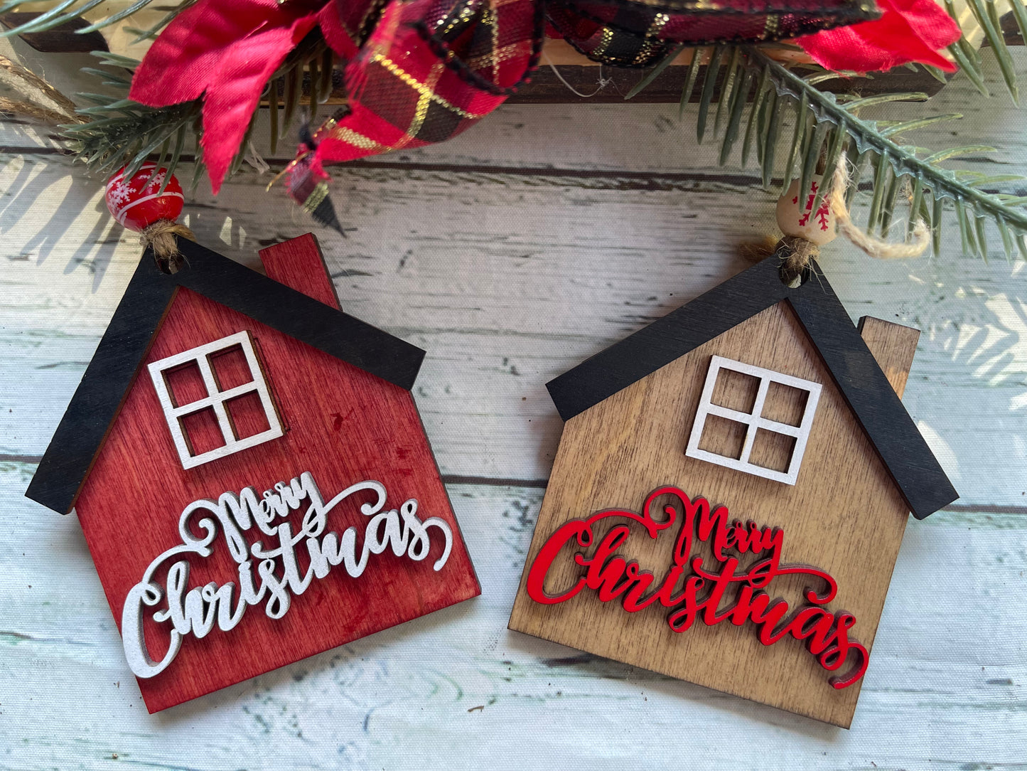 "Merry Christmas" House Ornament