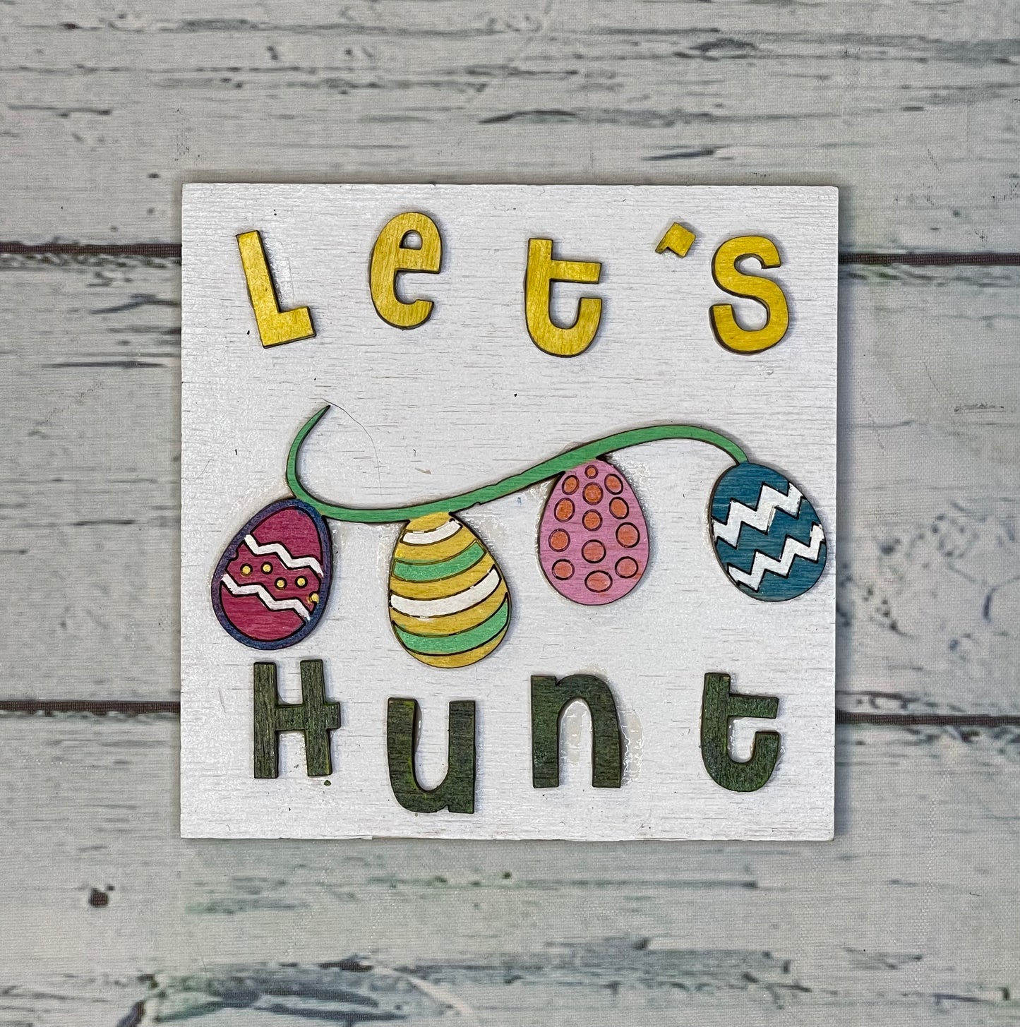 Spring themed Ladder Inserts Paint Party
