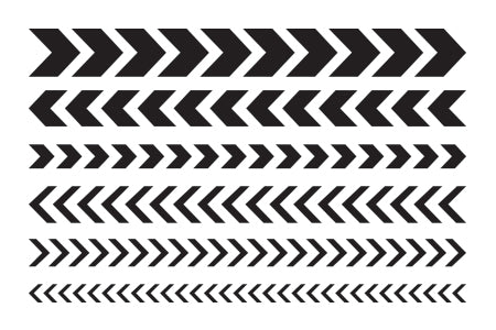 Line of Chevron Stencil