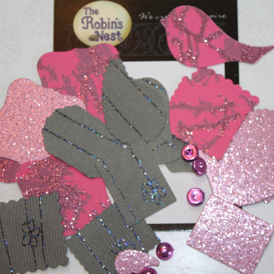 Rosy Die-Cut shapes