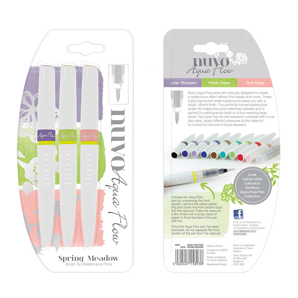 Nuvo - Aqua Flow Pens Pack - Spring Meadow