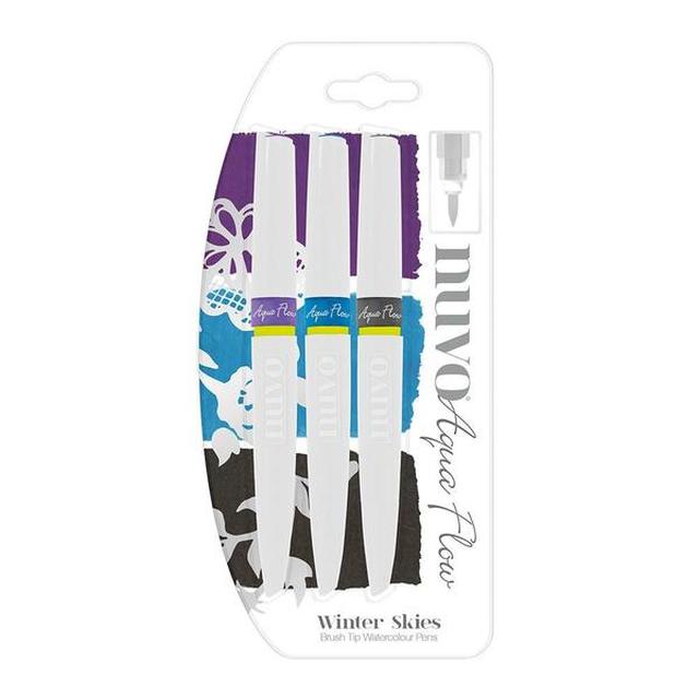 Nuvo - Aqua Flow Pens Pack - Winter Skies