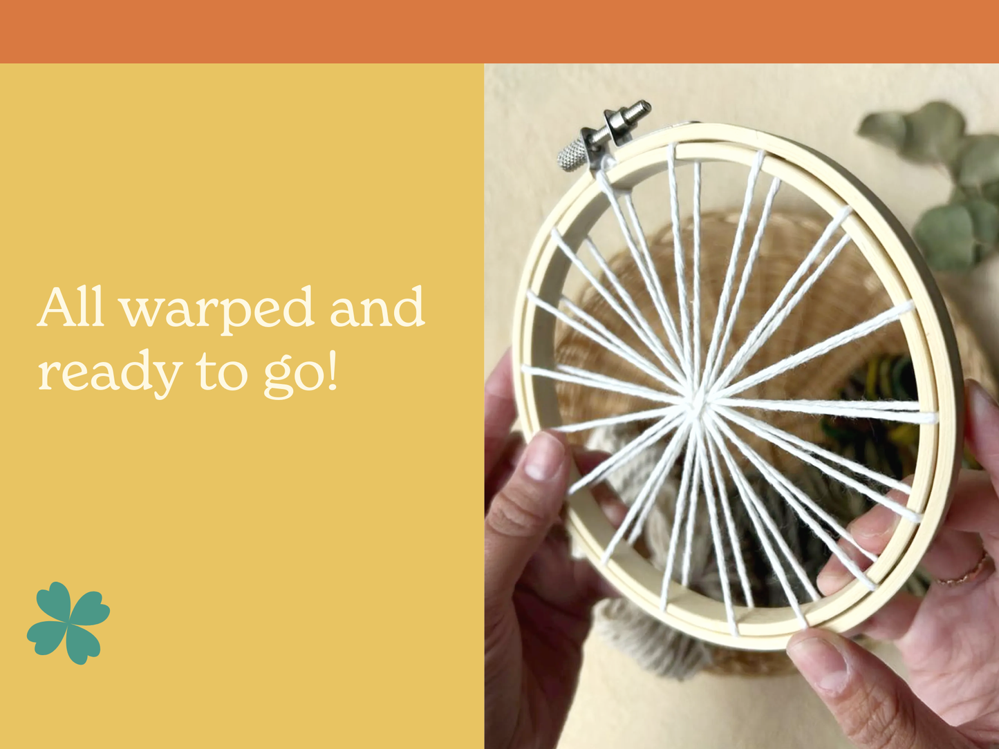 Natural Tones - DIY Round Weaving Kit | Beginner Friendly