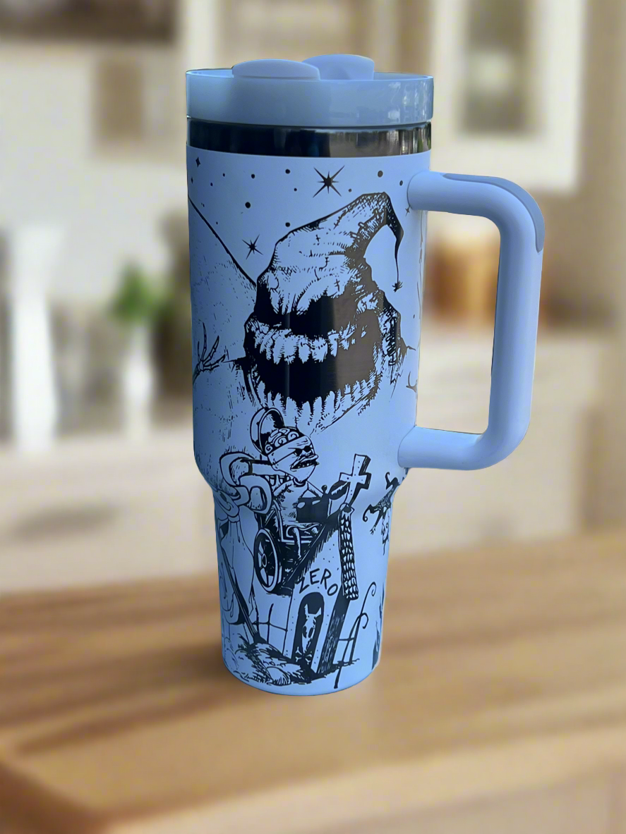 Jack, Sally, and Friends nightmare x-mas tumbler 40oz