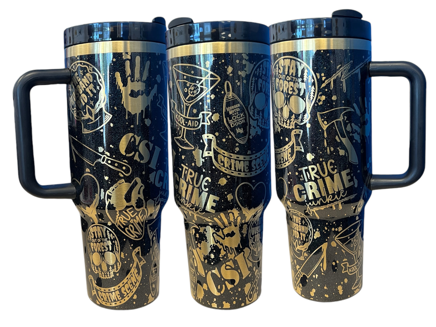 CSI True Crime engraved tumbler - 40oz