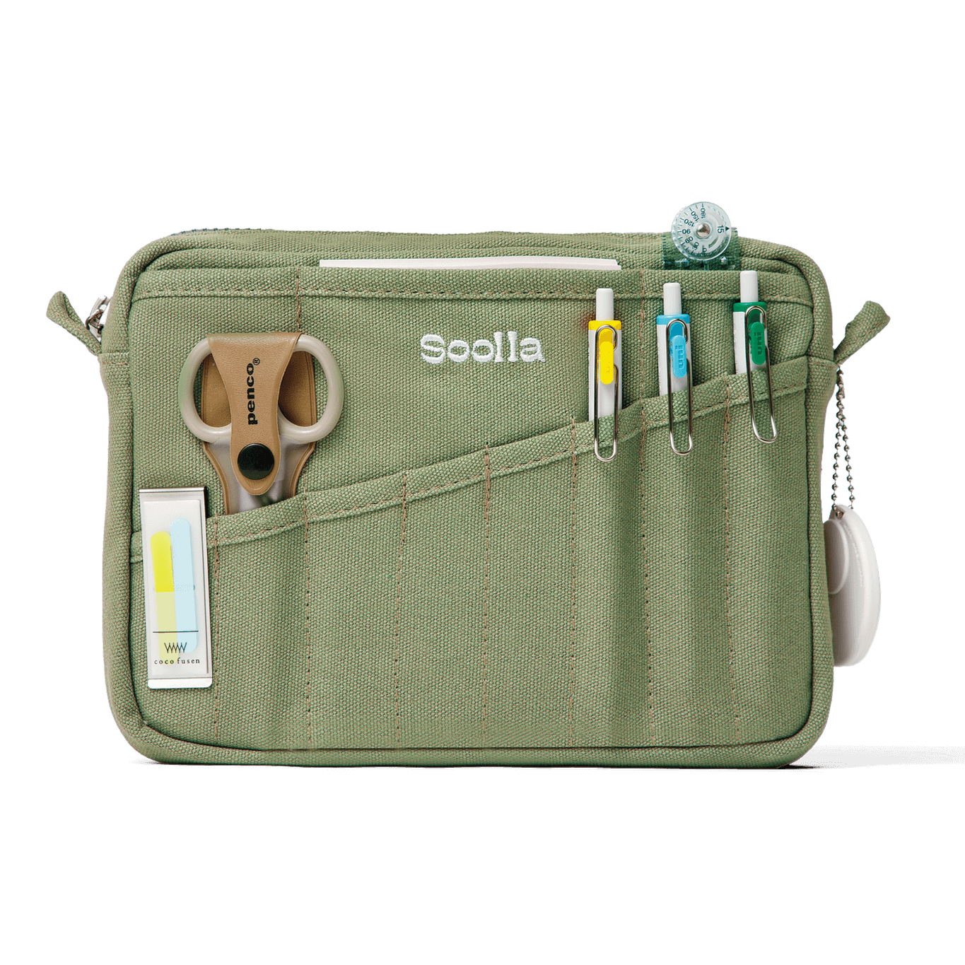 Soolla® Studio Pouch, Deep Forest Green (Stationery Pouch)